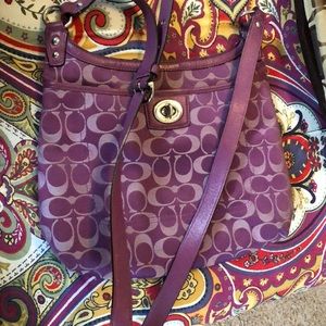 Purple coach crossbody
